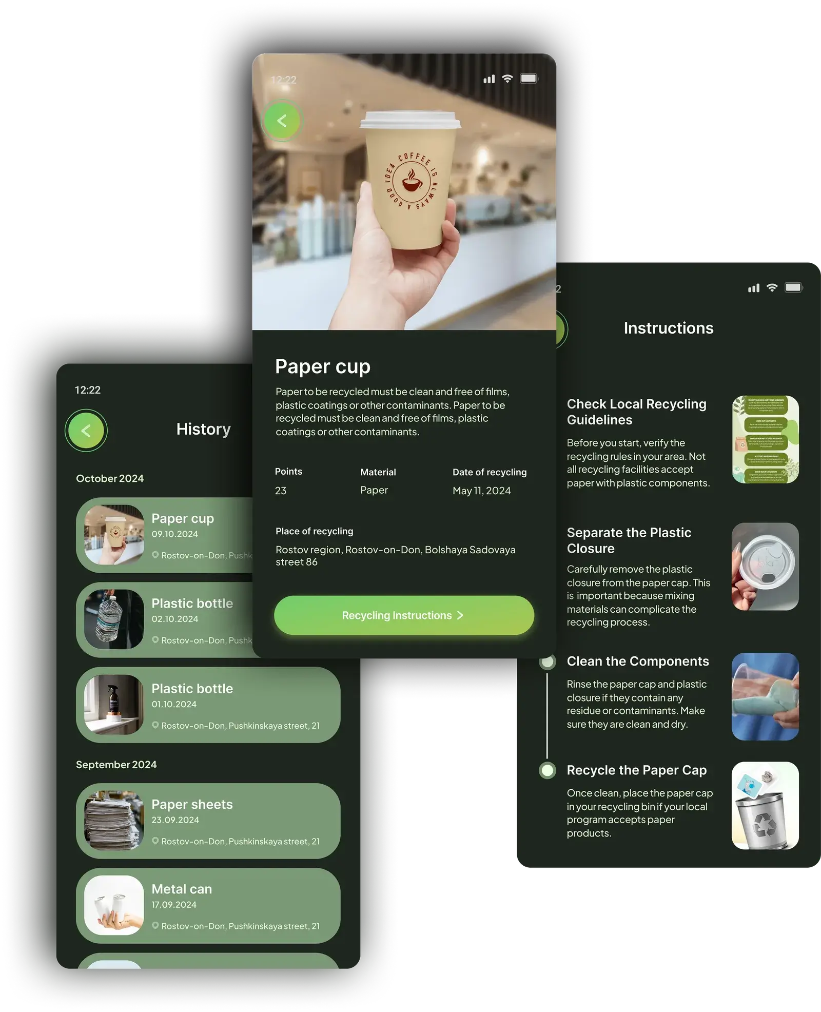 Ecospace updated recycling guidance flow